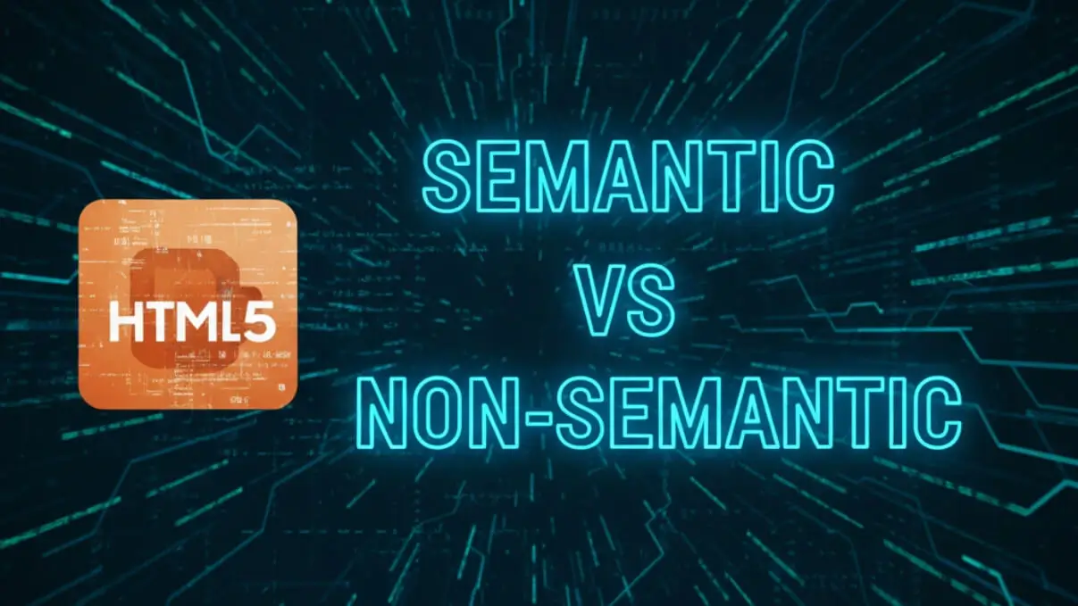 Semantic vs Non-Semantic HTML: Boost SEO & Accessibility With Smarter Tags semantic-vs-non-semantic-html