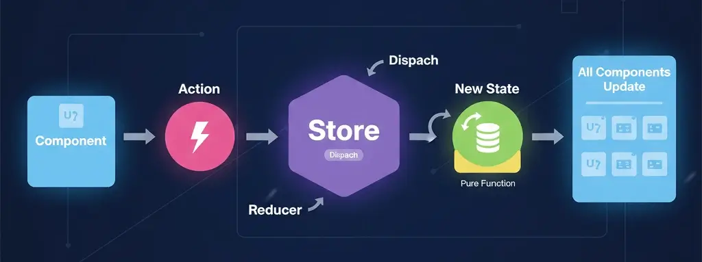 Redux for Beginners: Store, Actions, Reducers Explained (React) redux-flow