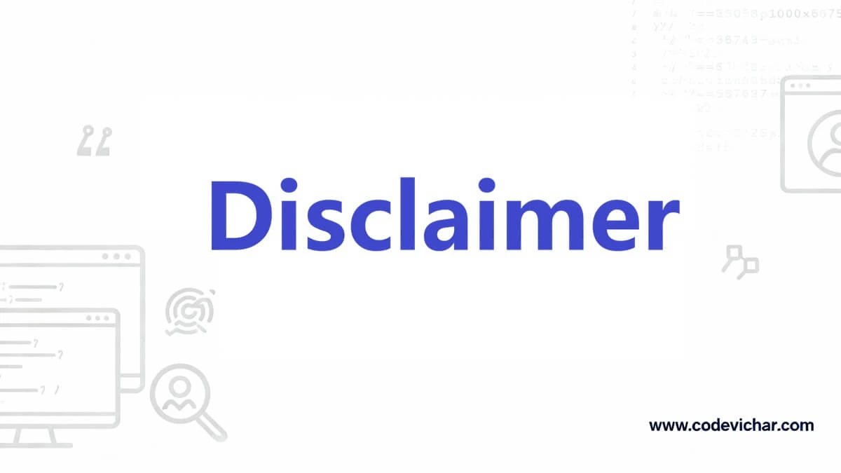Disclaimer disclaimer-codevichar